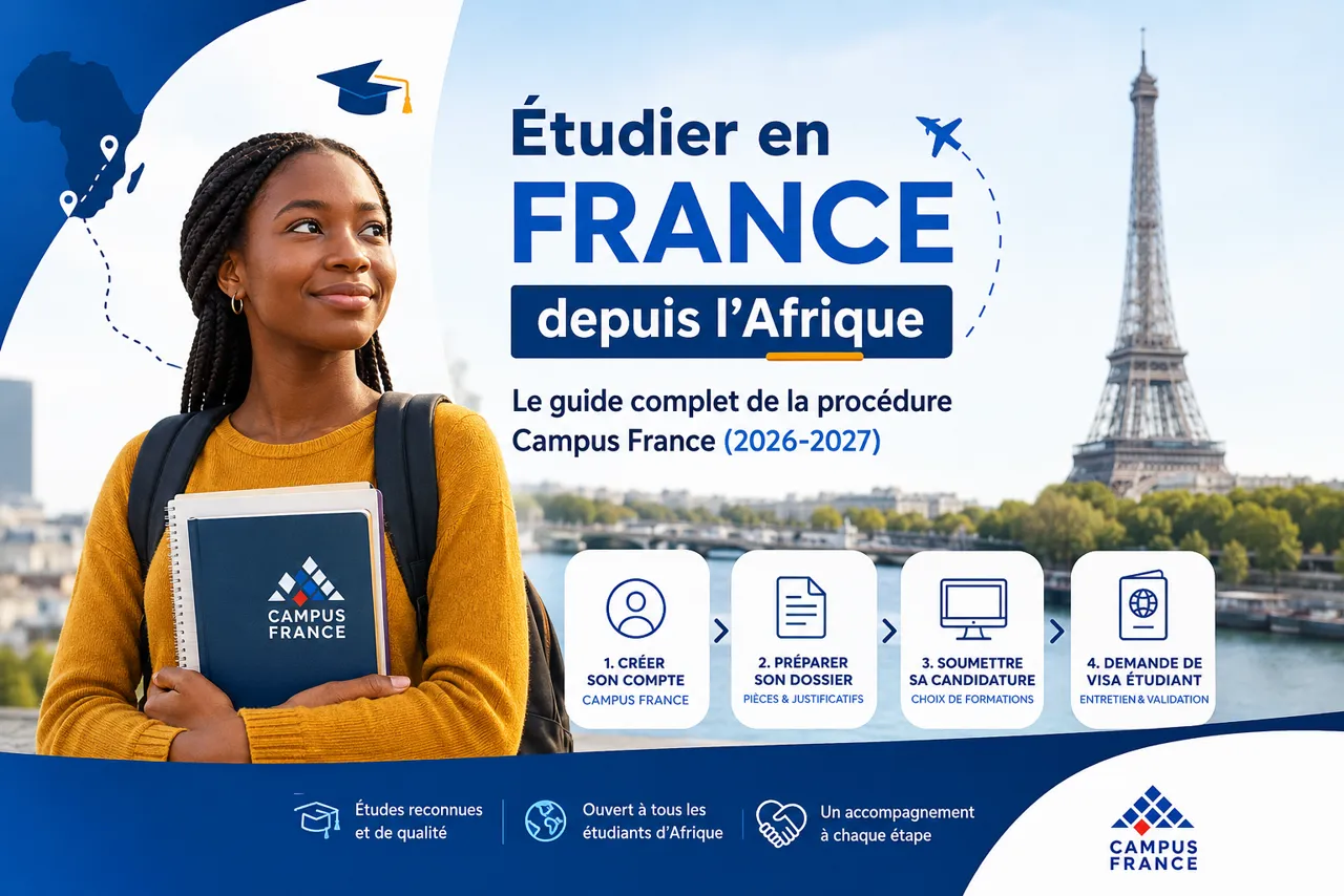 Étudier en France depuis l’Afrique : le guide complet de la procédure Campus France (2026-2027)